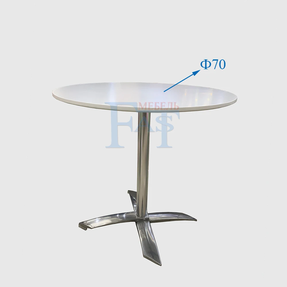 Домашний обеденный складной стол белая полуматовая краска стол на алюминиевой основе кухонный стол круглый стол современный стол экономит пространство - Цвет: White Diameter70cm