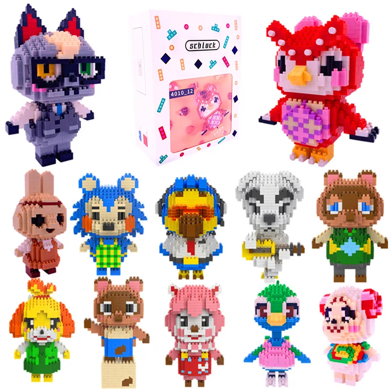 

Miniature small particle diamond building block toy set, Animal Crossing Friends Association Hand-made Gift Children's Toy
