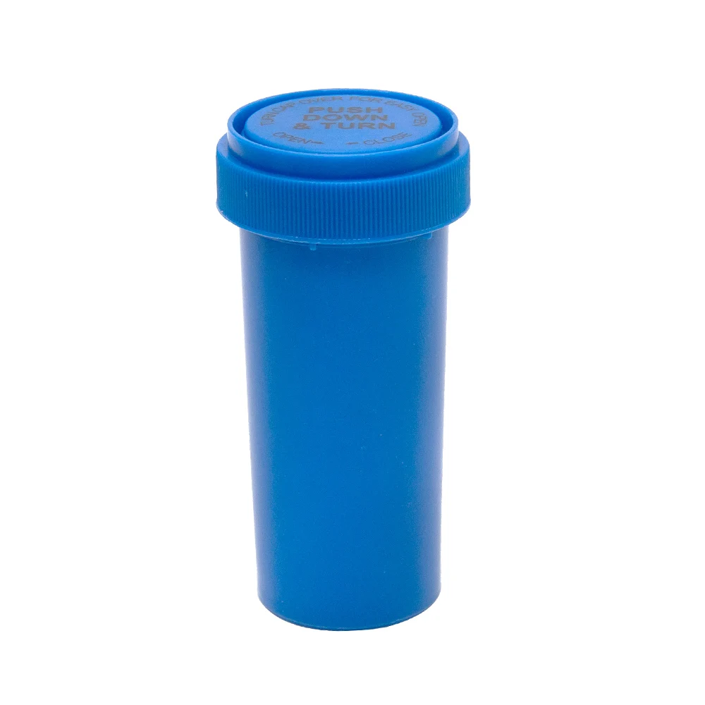HORNET 30 Dram контейнер для флаконов с пуш-апом и поворотом акриловый пластиковый контейнер для хранения баночек чехол для таблеток коробка для табака контейнер для трав - Цвет: Blue