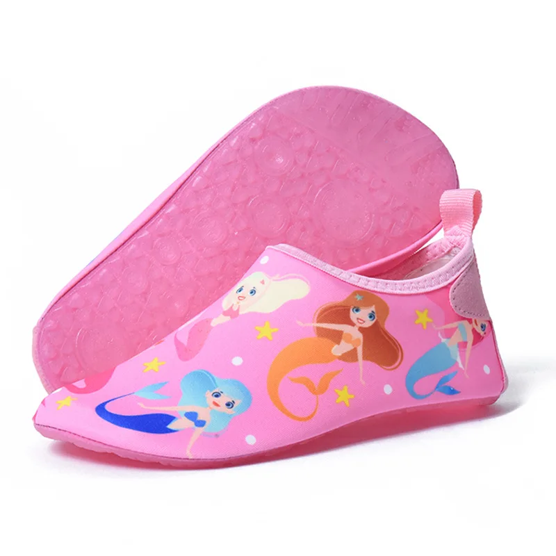 Child Quick Dry Beach Shoes Kids Slipper Water Shoes Footwear Boy Girl Barefoot Aqua Socks For Beach Pool Child girls leather shoes