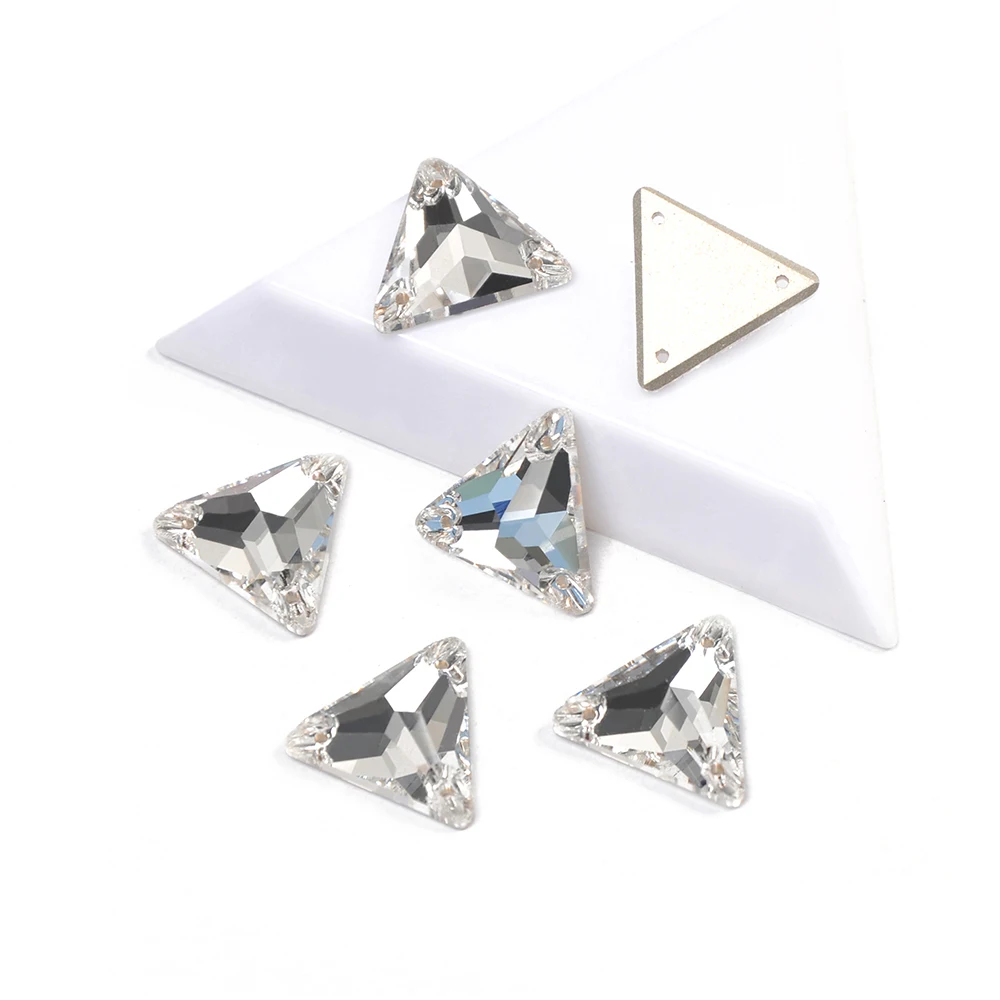 YANRUO 3270 Dreieck Alle Farben Nähen Auf Steine Glas Kristalle Hand Strass Trikot Kleidung Edelsteine Steine Für Kleidung – Detail 5