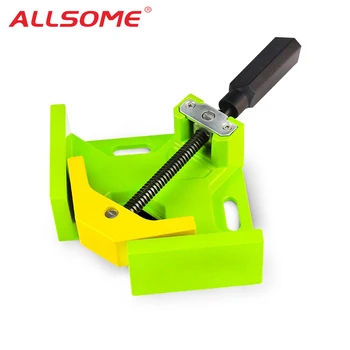 

ALLSOME MINIQ 90 Degree Right Angle Clamp Angle Clamp Woodworking Frame Clip Right Angle Folder Tool HT2912