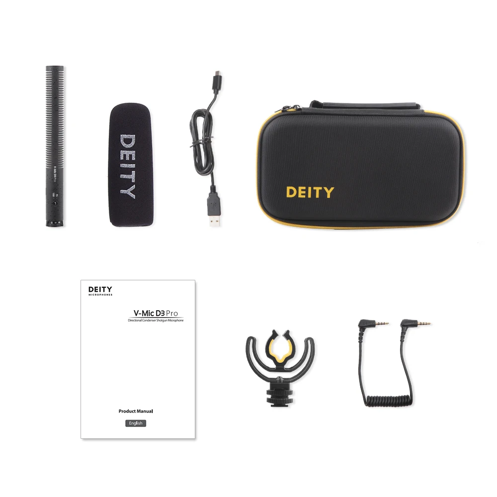 DEITY V-Mic D3 Pro, конденсаторный микрофон для камеры, видео микрофон, микрофон, супер-кардиоидный направленный 3,5 мм TRRS для Canon/sony/Nikon DSLR DV