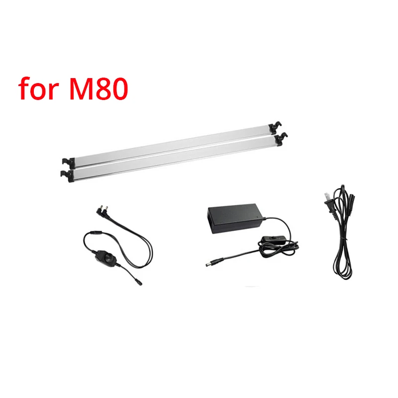 Capsaver светодиодный светильник доска Мощность адаптер для фотостудии M40II M60II M80 40 см, 60 см/80 см дополнительные аксессуары коробка светильник - Цвет: Белый