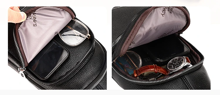 Wobag Мужская Одна сумка на ремне нагрудная Мода из кожи ПУ портативный однотонный деловой сумка через плечо