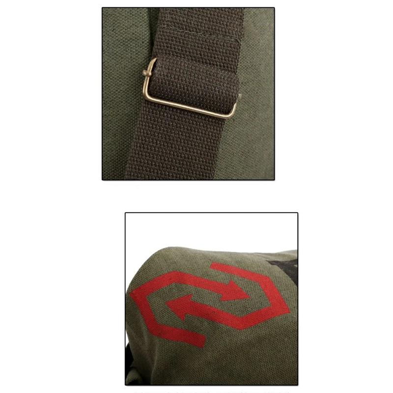 Холщовые большие Наплечные сумки военный солдат тактический холщовый рюкзак для