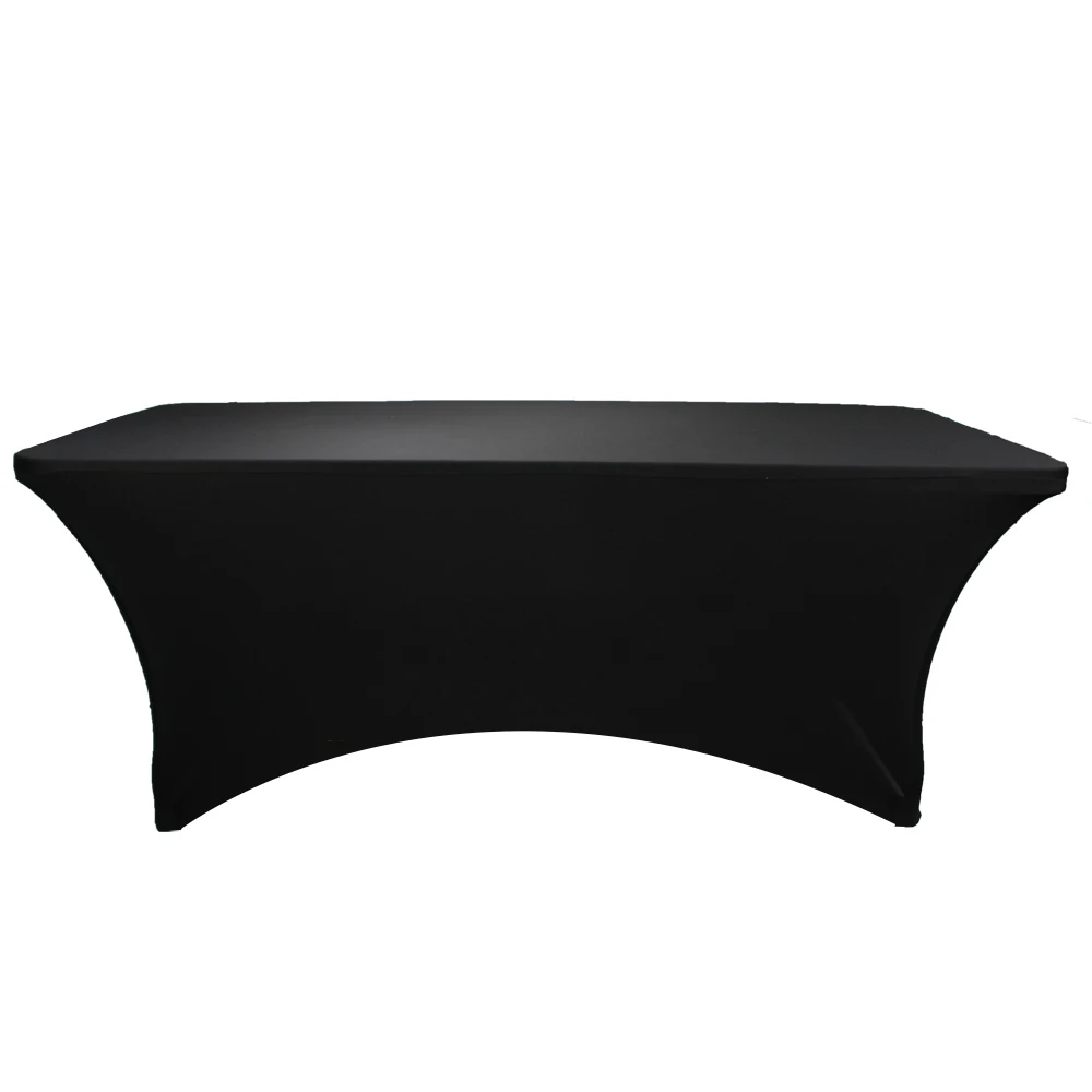 Black Linen Tablecloth Stretch Table Cloth Elastic Spandex Rectangular Long Table Cover For Wedding Banquet Party Tablecloths Aliexpress