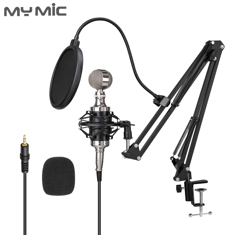 My Mic BM700X конденсаторный студийный компьютерный игровой микрофон профессиональный микрофон с регулируемой подставкой для вещания