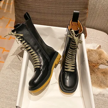 

Brand Women's Shoes Winter Boots Genuine Leather Fur Boots-women Zipper Booties Ladies Round Toe Fashion Med 2020 Rock