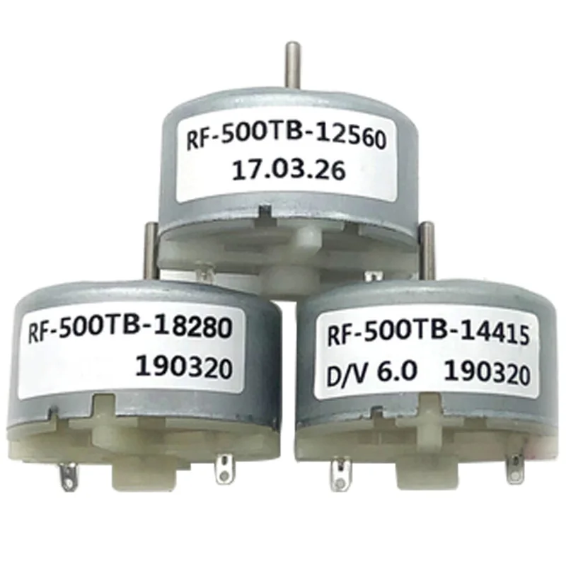 RF-500TB-12560 14415 18280 Электрический Постоянный Магнит Micro 6V DC высокие скоростные двигатели использовать для игрушек ароматизатор машина пылесос