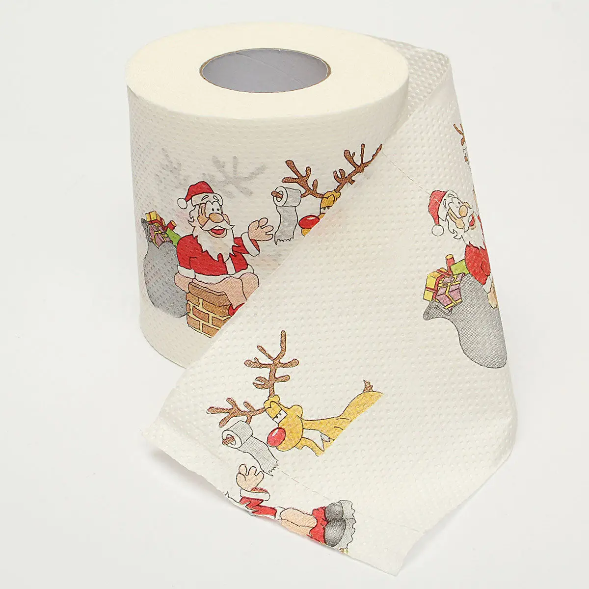 2019 Santa Claus Reindeer Print Christmas Toilet Paper decorations for Table New Year Home Decor Gifts Souvenirs | Дом и сад