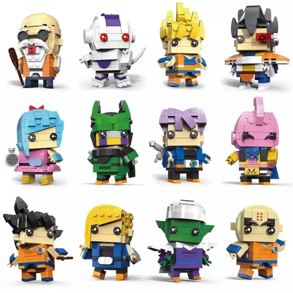 Decool minifiguras de superhéroes de la serie Brickheadz, bloques de construcción, Dragon Z, Juguetes DIY para niños, regalos