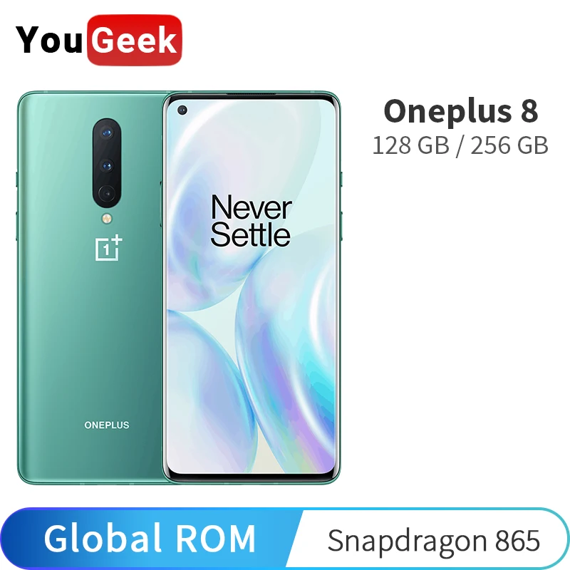 OnePlus 8 5G мобильный телефон ГБ 128 ГБ/12 Гб 256 Восьмиядерный процессор Snapdragon 865 48 МП