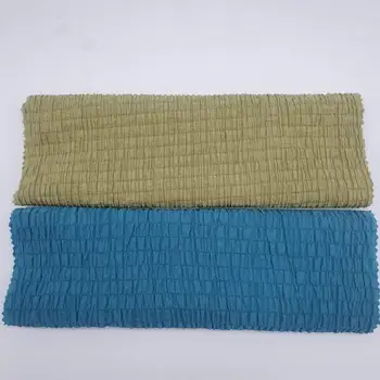 

Green Blue Ruffles Crochet Nylon Spandex fabric for Sexy Swimsuit DIY