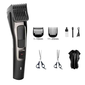 

Pro Hair Clippers Men Trimmer Barber USB Charging Scissors Hairdressing Cape Grooming Kit Cordless Haircut Machine