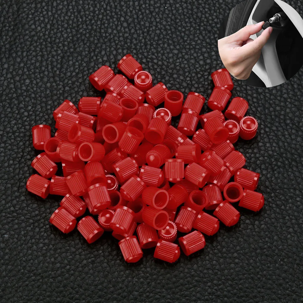 

ISHOWTIENDA 25pcs Fashion Plastic Auto Car Bike Motorcycle Truck wheel Tire Valve Stem Caps Durable Bike Outdoor Cycling#8