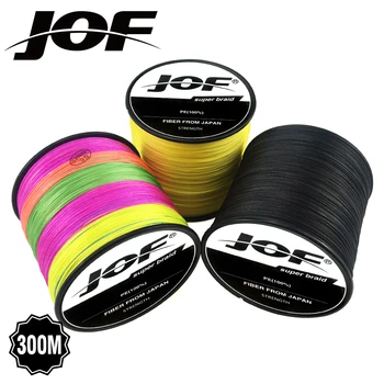 

JOF 300M PE Braided Fishing Lines 8 Strands Multifilament Carp Fishing Line 12 13 22 31 39 43 52 61 78LB
