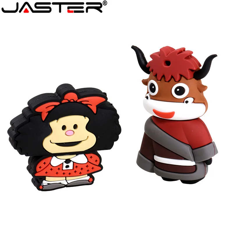 

JASTER Mini Cartoon Cow USB 2.0 Flash Drive Waterproof Drop USB Pen Drive Memory Stick 4GB 16GB 32GB 64GB 128GB Christmas Gifts