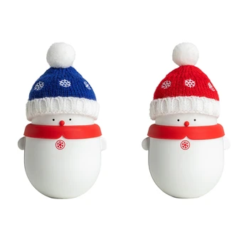 

6000/10000mAh Cute Christmas Snowman USB Rechargeable Hand Warmer Portable Mini Power Bank for Outdoor Camping Office
