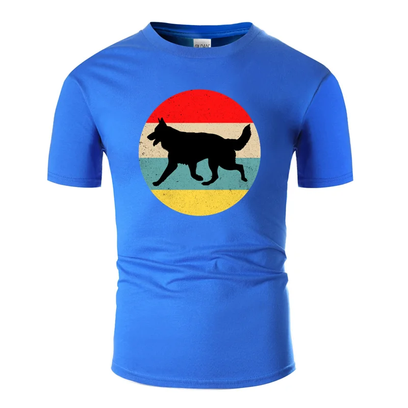 Men-Blue Футболка с принтом здания немецкой овчарки Одежда большого размера S~ 5xl Новинка Мужская Футболка Harajuku с круглым вырезом в стиле хип-хоп - Цвет: Men-Blue