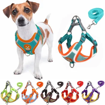 Reflective Pet Harness and Leash Set 1