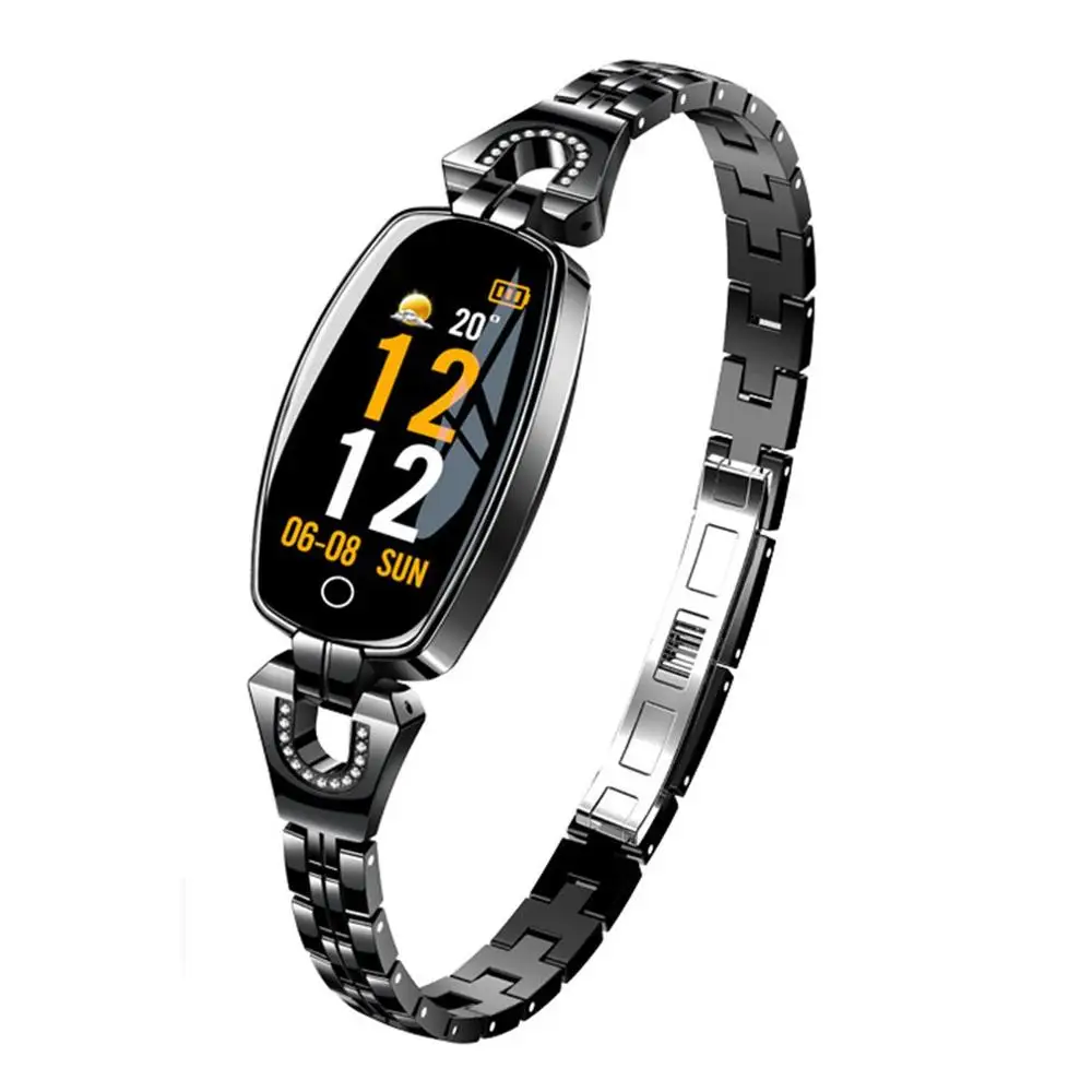 

H8 HD color screen weather forecast waterproof heart rate smart bracelet Health detection smart bracelet