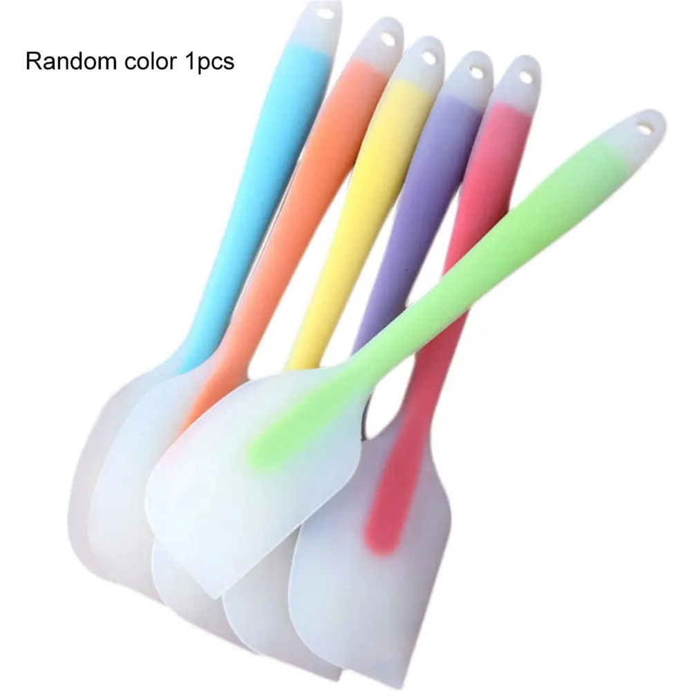  Random Color Translucent Silicone Scraper Spatula Large High-temperature Baking Tool for Beef and O