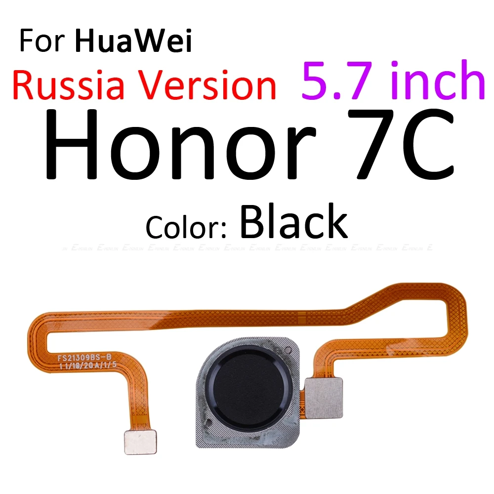 Кнопка возврата домой ключ отпечатков пальцев соединение сенсор сканер разъем гибкий кабель Touch ID для HuaWei Honor Play 7X 7C 7A Pro