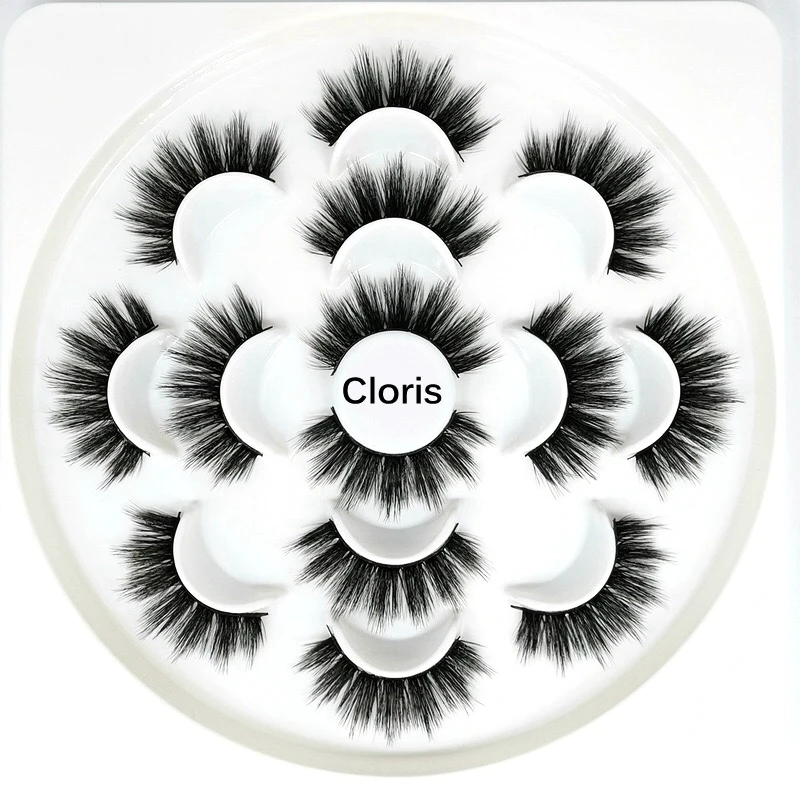 Clotobeauty 7 пар норковые ресницы 3d норковые волосы ресницы длинный макияж искусственный природа Искусственные ресницы, удлинение ресниц оптом(7 P - Цвет: Florence