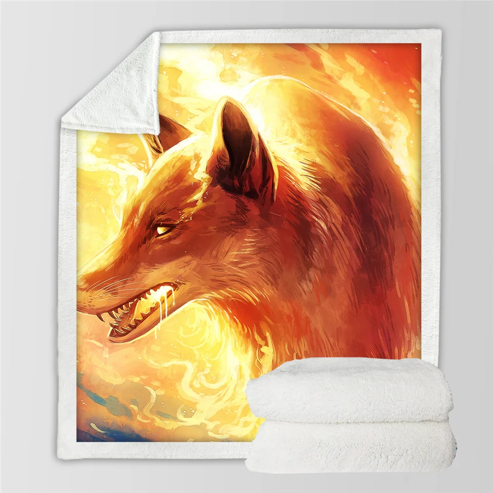 Fire Fox План спасения от JoJoesArt постельное одеяло планета шерпа одеяло галактика Туманность Мягкие плюшевые покрывала космическое пространство пользовательское одеяло - Цвет: Fire Fox