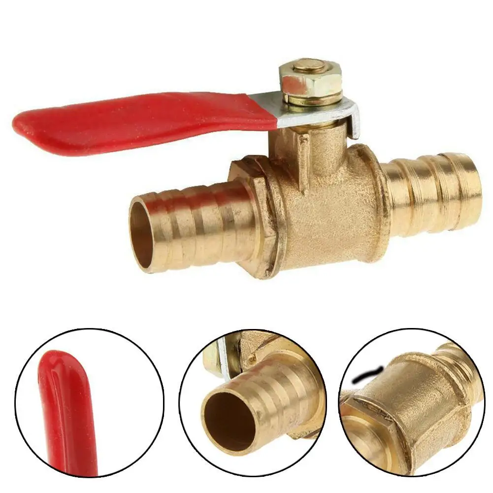 6mm 8mm 10mm 12mm Hose Barb Equal Two Way Brass Pneumatic Shut Off Ball Valve Pipe Fitting Connector Coupler Adapter Specification: 10mm hose barb 6mm 8mm 10mm 12mm Hose Barb Equal Two Way Brass Pneumatic Shut Off Ball Valve Pipe Fitting Connector Coupler Adapter Specification: 10mm hose barb