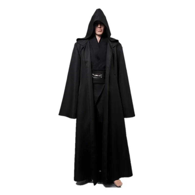 Звездные Войны Анакин Люк Скайуокер Дарт Вейдер Obi-Wan Kennoby Халат с капюшоном плащ костюм-накидка рыцарь-джедай ситх костюмы для косплея