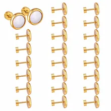 12 пар/лот серьги-гвоздики из нержавеющей стали Анти-аллергия хирургические стальные серьги-винт Brincos