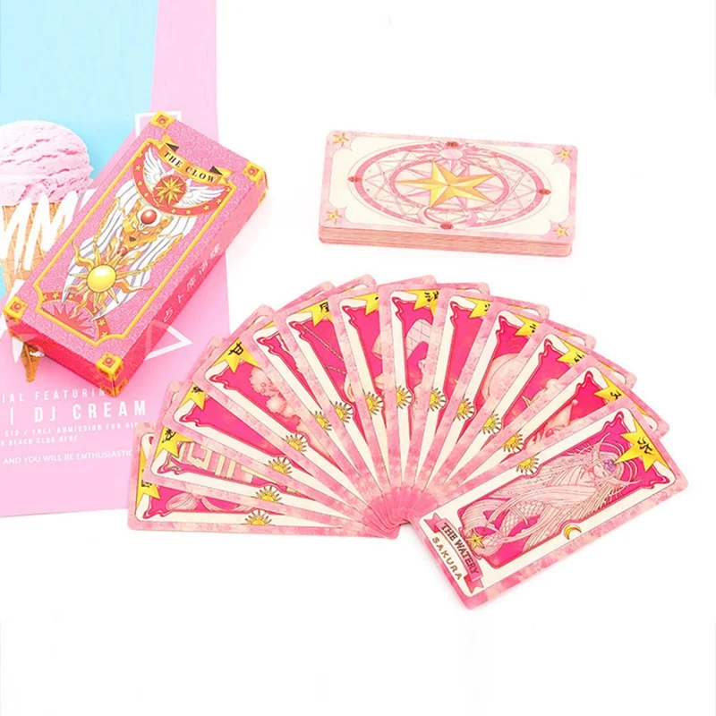 1 Набор(52 листа) Аниме Cardcaptor Sakura Clow Card Косплей prop KINOMOTO SAKURA Card captor карты с Сакурой Таро