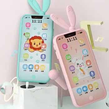 

Unisex Early Childhood Educational Smart Touch Screen Phone Baby Enlightenment Toy Simulation Multi-function Phone