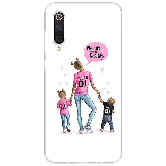 Baby Mom Child Design Csae For Remi Note 5 7 8 9 Pro Cover Soft For Redmi 5 6 6A 7 7A Y3 8 9 9A 9C S2 Coque Mi K20 Pro Shell A062 (1)