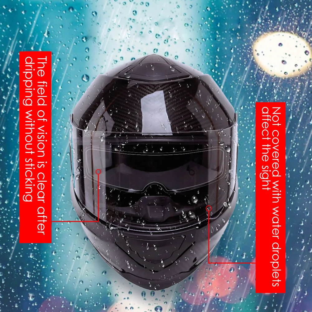 Classic Motorcycle Helmet Visor Shield Anti Fog Film Nano Coating PET