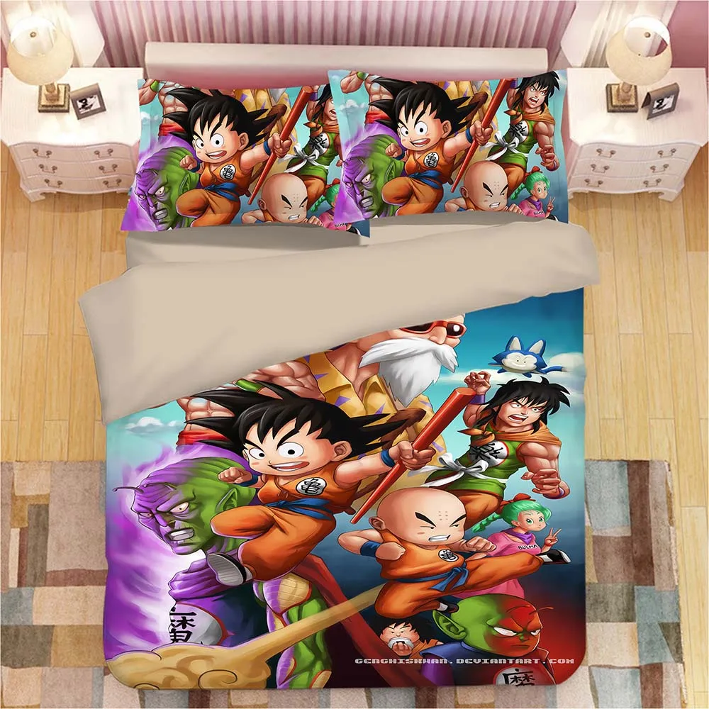 3D «Драконий жемчуг зет постельное белье набор сын Goku vegeta пододеяльники, наволочки для подушек, драконий жемчуг одеяла постельные принадлежности Постельное белье - Цвет: 14