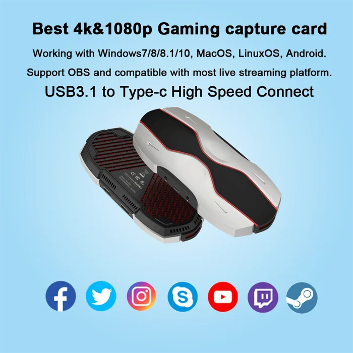 Finalsale対象商品30 Off Fmuser ビデオfbe1 4k 2k 1080p フルhd ライブビデオゲーム用の60fpsカード 広く使用されている複数のシステム 21春夏 Www Otticaliziero It