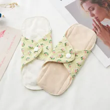 2 Pcs/lot Non-slip Reusable Adult Diaper Menstrual Cloth Sanitary Soft Pads Napkin Washable Panty Liners Feminine Hygiene Pad