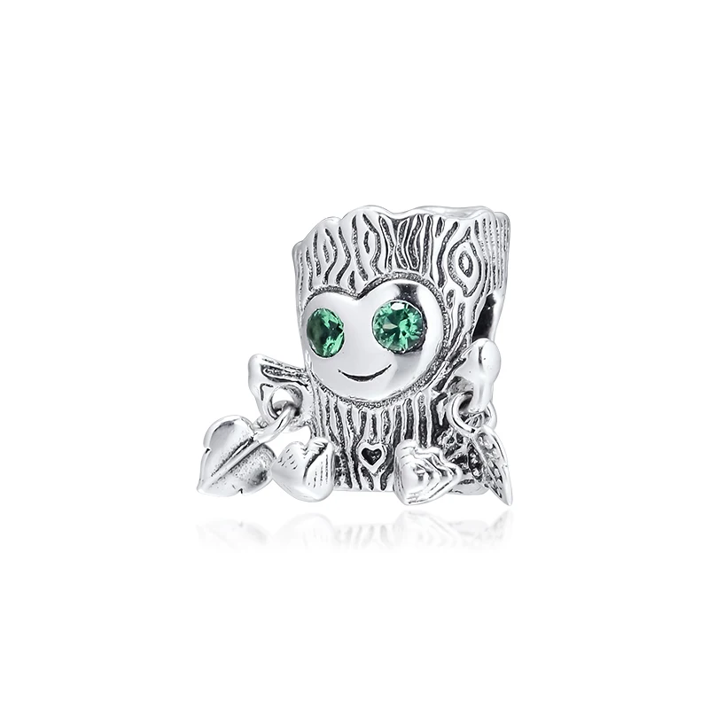 Authentic-925-Silver-Jewelry-Sweet-Tree-Monster-Charm-Fits-European-Charms-Bracelets-Woman-DIY-Beads-For