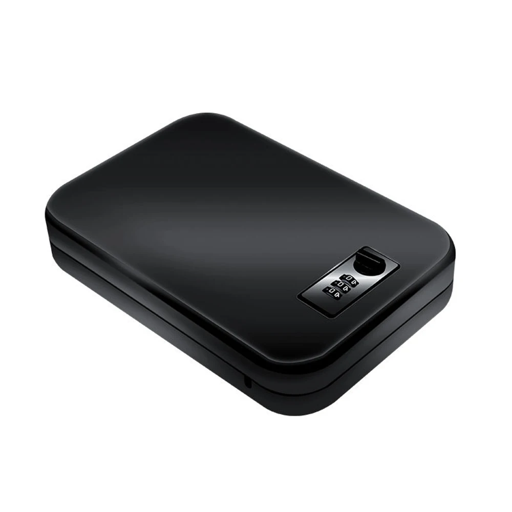Caja fuerte de seguridad con contraseña para coche, caja de seguridad portátil para guardar joyería