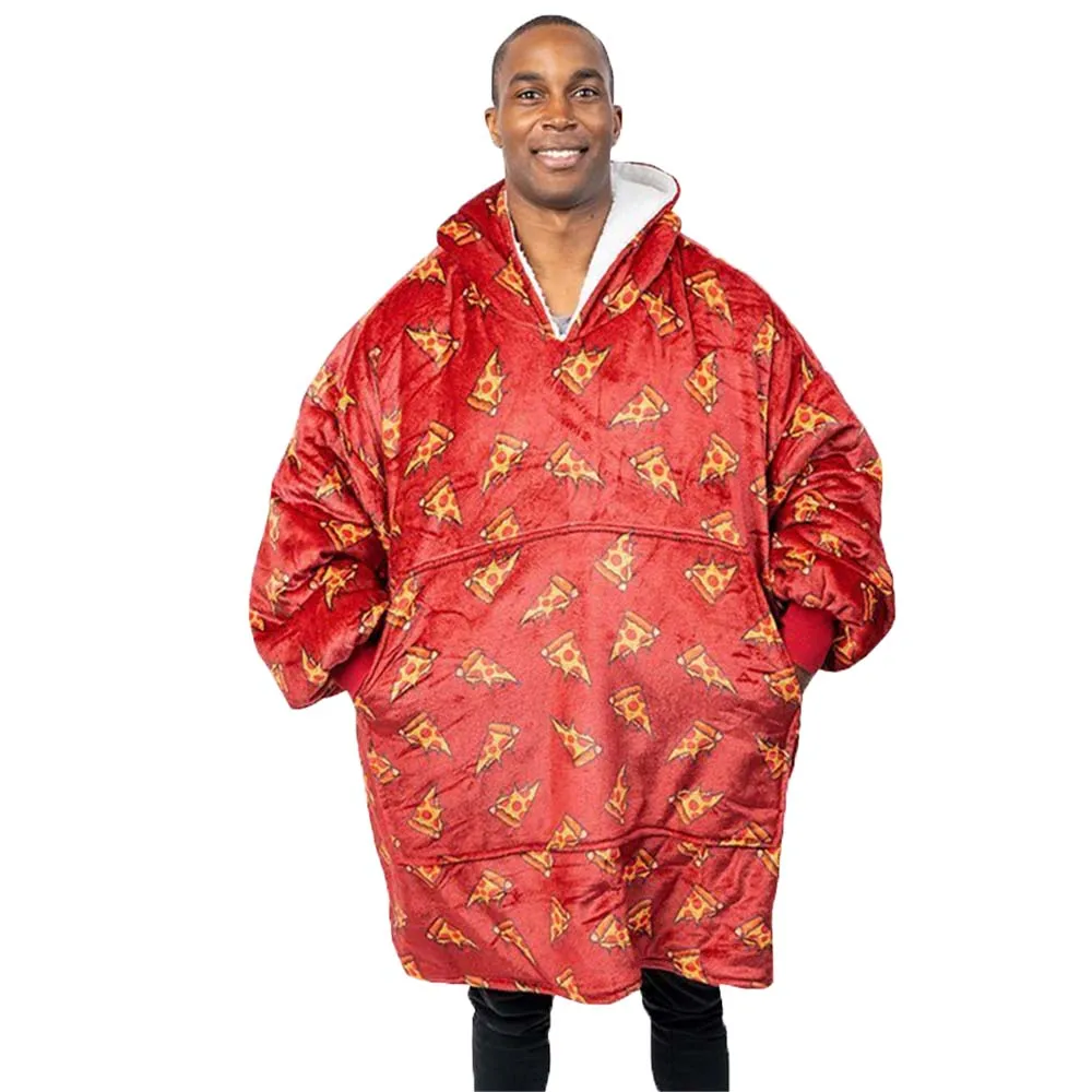 

Wearable Blanket Hoodie With Sleeves Blankets Fleece Sweatshirt Unisex Oversized Print Winter Plush Soft Coats Super Soft Warm