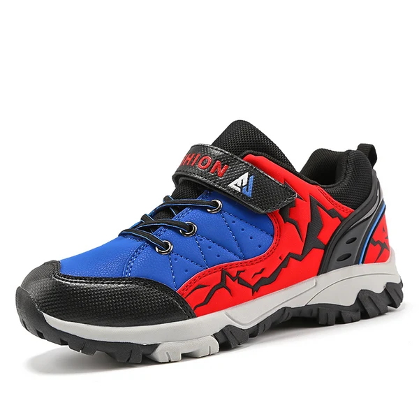 1801 Red Новинка года; сезон весна-осень; Детская уличная спортивная обувь для пешего туризма; детская обувь для скалолазания; повседневные кроссовки для мальчиков и студентов - Цвет: 1801 Red