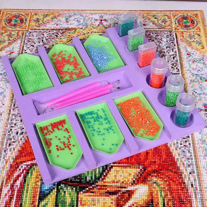 

Diamond Painting Tools and Accessories Beading Tray Organizer Multi Holders 5D DIY Painting with Diamonds Kits
