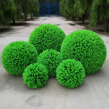 

Home Decor Artificial Plant Ball Tree Eucalyptus Wedding Event Outdoor Decoration Size 12cm-66cm Simulation plant ball