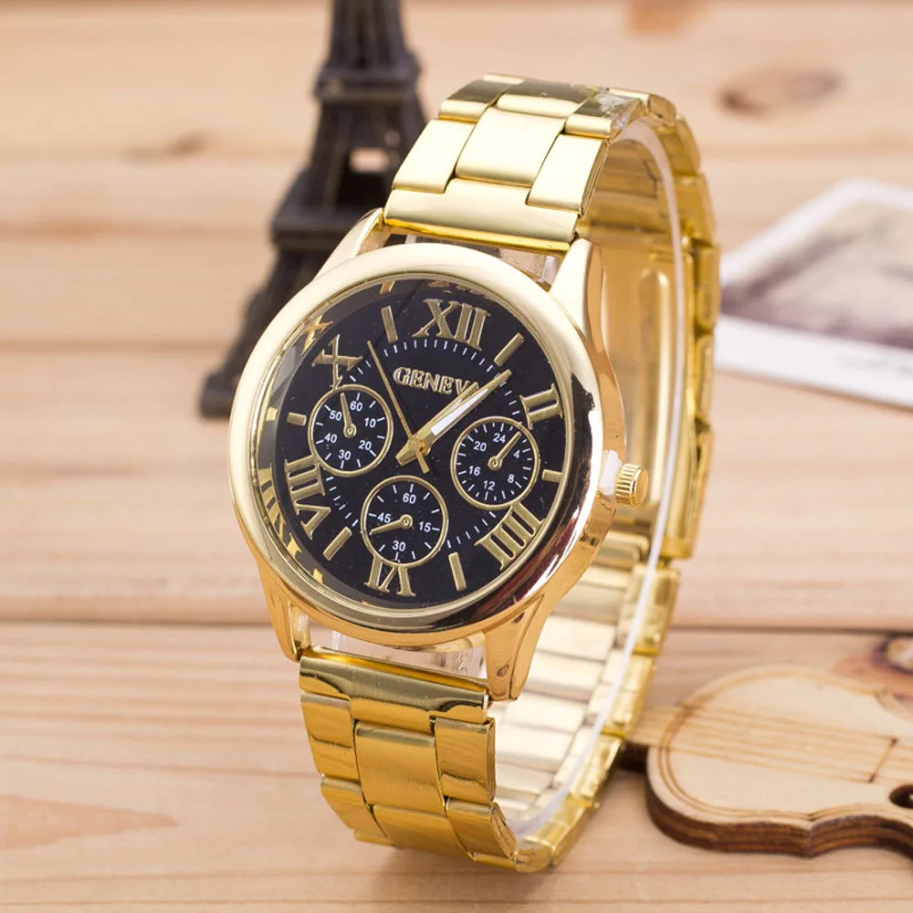 RoseGold Women Watches Fashion Casual Roman Numerals Quartz Stainless Steel Ladies Wrist Watch часы женские reloj mujer Gifts /d |
