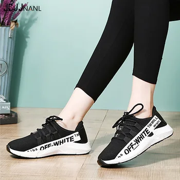 

JCJJNANL White Black Outdoor Indoor Breathable Fitness Practice Modern Dance Jazz Sneakes Shoes Dance Sneakers For Women
