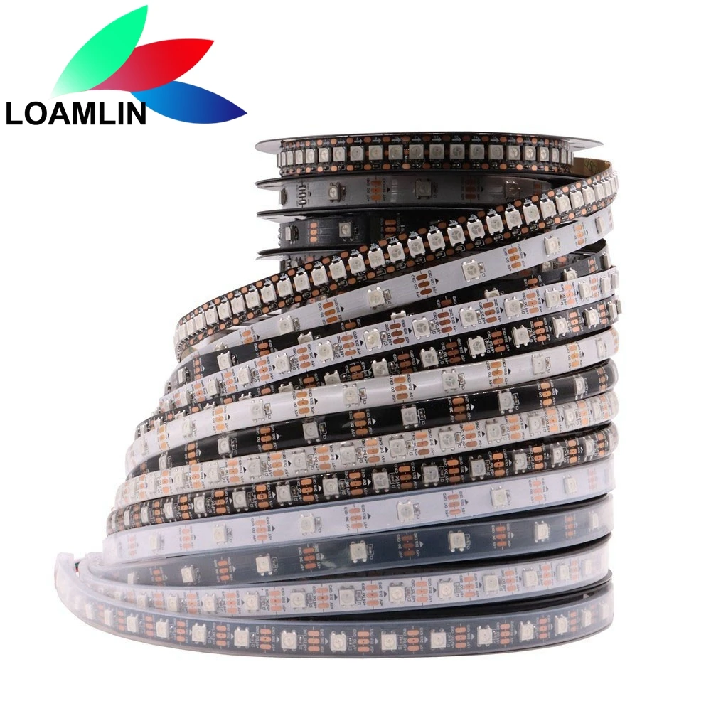 WS2812B 5050 RGB LED Strip 30/60/96/144LEDs/M Individual Addressable IC DC5V WS2812B 5050 RGB LED Strip 30/60/96/144LEDs/M Individual Addressable IC DC5V