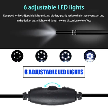 

Smartphone Inspection Visual Ear Cleaner Earpick Endoscope 5.5mm Lens Otoscope Earwax Cleaning Remover for Type-C Android Window
